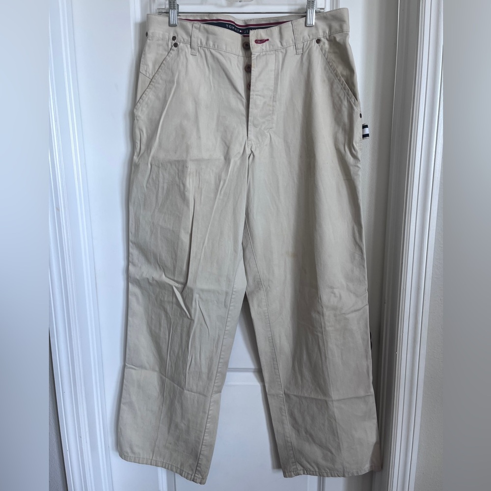 Tommy Hilfiger Men’s Cream Cargo Pants Size 33/32
